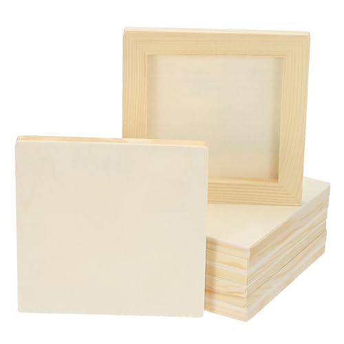 Paneles de lienzo de madera estables para vertidos acrílicos y técnicas mixtas DIY 2