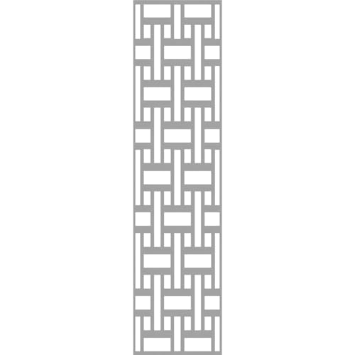 Image of 13 3 /8 inchW x 55 3 /8 inchH x 3 /8 inchT Denton Decorative Fretwork Wall Panels in Architectural Grade PVC