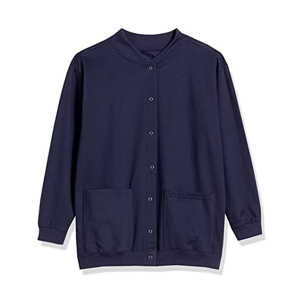 AmeriMark-Womens-Fleece-Cardigan-Sweater-Lightweight-Soft-Long-Sleeve-Jacket AmeriMark Women Fleece Snap Button Cardigan Sweatshirt Coat – Ladies Soft Lightweight Warm Long Sleeve Jacket with Pockets