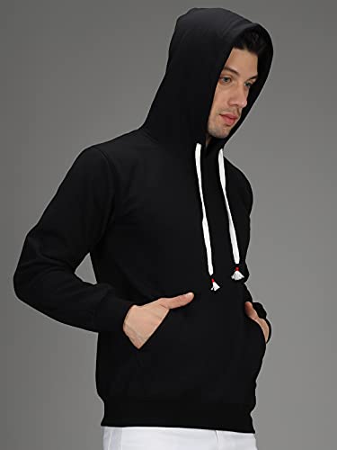 Image of eKools� Men's Rich Cotton Fleece Pullover Hoodie Sweatshirt for Winters