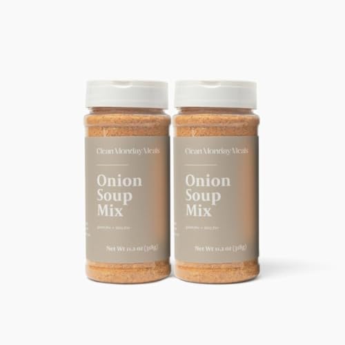 Clean Monday Meals Onion Seasoning Mix | Gluten Free Dairy Free No Artificial Additives | Versatile Dry Onion & Garlic Seasoning for Soups Sauces & Cooking | 11 oz ( 314 g)
