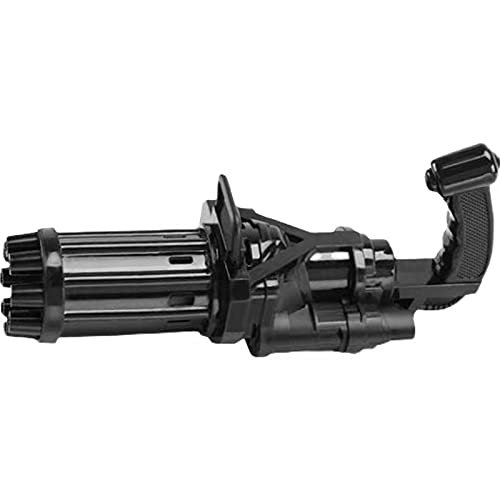 2022- The Gatling Bubble Machine, a Summer Outdoor Toy Suitable for Children Aged 6-12. The 8-Hole Super Bubble Machine can be Used as a Small Fan. Colour: Black