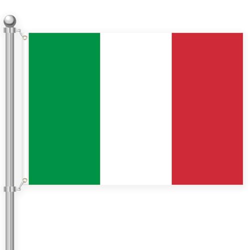 5ft x 3ft Italy Flag 90 * 150cm Italian National Flag with Two Brass Grommets Large of Italie for Festival Party Sport Events Gardens Home Indoor and Outdoor Decoration