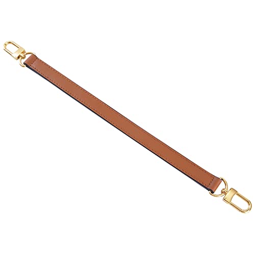 Image of Genuine Leather Plain Strap Replacement Top Handle Leather Strap for Handbag (Caramel, 26 in)