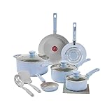 Daily Cooking with Reduced Eco Impact: Crafted with a 100% recycled aluminum frypan body to help reduce your eco-impact. The non-stick surface ensures easy release and needs little to no oil for healthy delicious cooking. All You Need: This set comes...