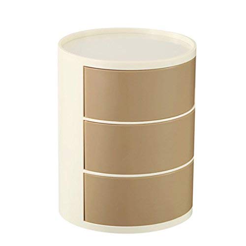 円柱収納ケース　3段 Amazon.co.jp: 小物収納ボックス 卓上 収納ケース 引き出し 3段