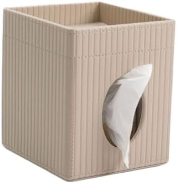 Leather Tissue Box Multi Functional Household Desktop for Use in Living Rooms Dining Areas