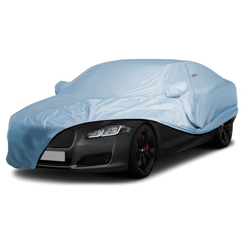 Image of iCarCover Premium Car Cover for 2011-2019 Jaguar XJ XJL Heavy Duty Waterproof All-Weather Automobiles Custom Fit Indoor Outdoor UV Snow Protection Covers with Straps and Bag