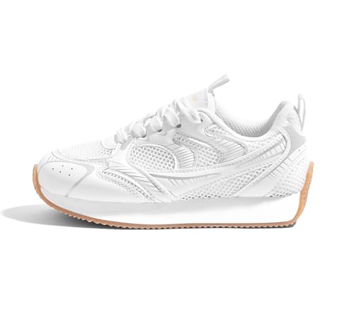 LUCKY STEP Kids Reteo Fashion Sneakers Girls Boys Breathable Mesh Tennis Casual Walking Shoes for Big&Little Kid and Toddler Athletic Trainers