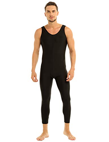 vastwit Mens Lycra Spandex Sleeveless Tight Unitards Bodysuits Catsuit ...