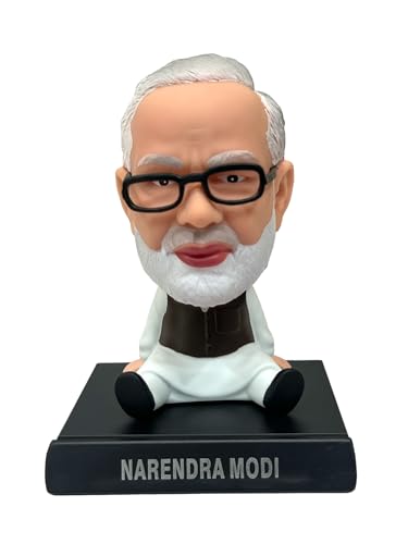 Image of AUGEN Super Hero Narendra Modi Action Figure Limited Edition Bobblehead with Mobile Holder for Car Dashboard, Office Desk & Study Table (Pack of 1)