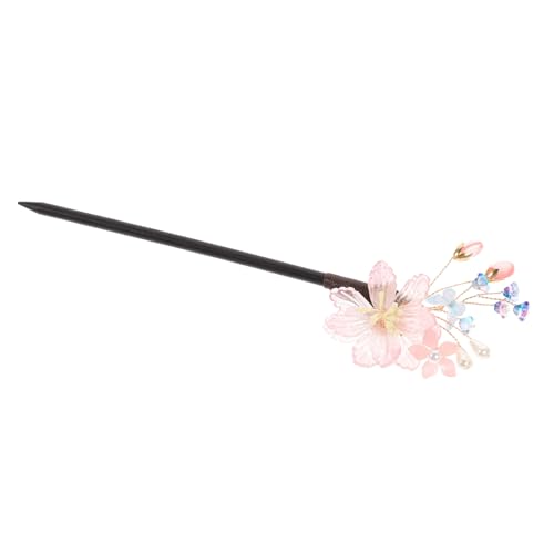 FRCOLOR 1個 漢服かんざし 女性用ヘアバレッタ スティック ムース ヘア 強力ホールド ヘアムース ヘア箸 ヘアピン ヘアフォーク 製品 ヘアアクセサリー 巻き毛用ムース 黒檀