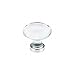 Emtek 86402US15 Emtek 86402 Crystal and Porcelain 1-3/4 Inch Oval Cabinet Knob