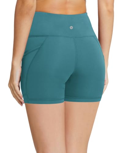 Image of baleaf Women's High Waist Biker Shorts with 3 Pockets