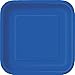 Unique 31495EU Quadratische Umweltfreundliche Pappteller-18 cm-Königsblau Farbe-Packung mit 16 Stück, Royal Blue