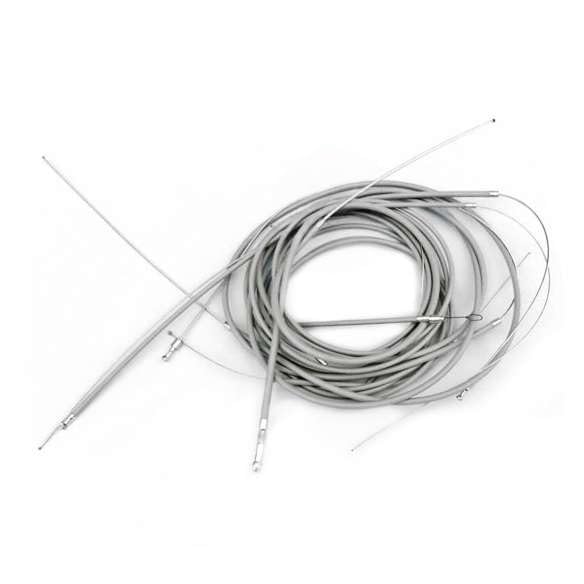 Kit trasmissione 7 cavi fili con guaina in teflon Compatibile con Vespa PK 50 S/PK 50 XL