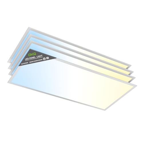 OKQ 4 Pack LED Flat Panel Ceiling Light