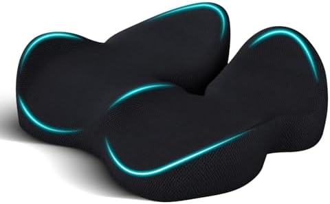 Seat Cushion,Office Chair Cushion for Sciatica,Ergonomic Memory Foam Seat Cushion for Car,Coccyx Cushion,Sciatica & Back Support,19