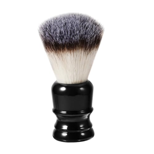 HAPINARY Beard Cleaning Brush Men's Styling Tool Soft Bristles Resin Handle Compact Portable Black