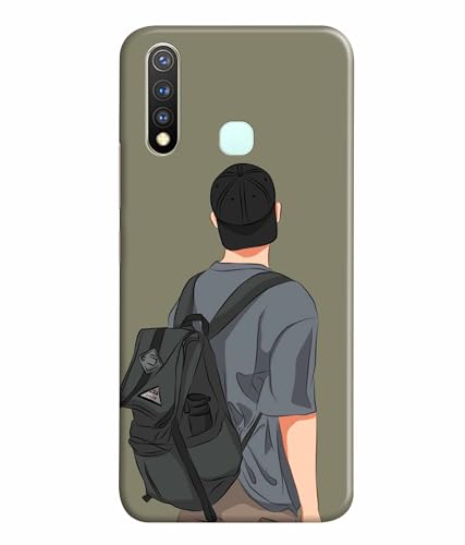 Image of School Boy College Boy Printed Hard Back Case Cover & Compatible for Vivo Y19 / Vivo U20 / Vivo U3 (Multicolor) - D1813