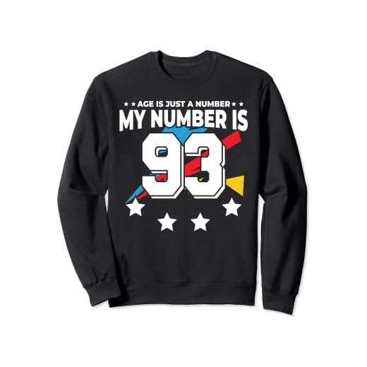 Age Is Just Number - Deportes 93 años de edad divertido cumpleaños 93 Sudadera