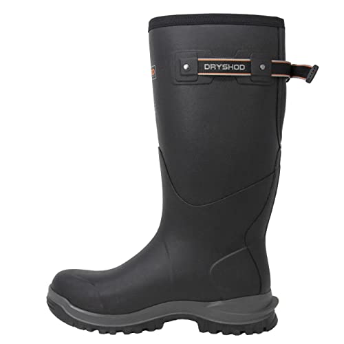 Dryshod Men's Legend MXT Gusset Outdoor Rubber Boot | Black| Waterproof LGXG-MH-BK2