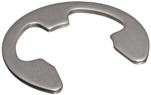 E-Style External Retaining Ring, Tapered Section, Radial Assembly, 15-7 PH Stainless Steel, Passivated Finish, 3/8
