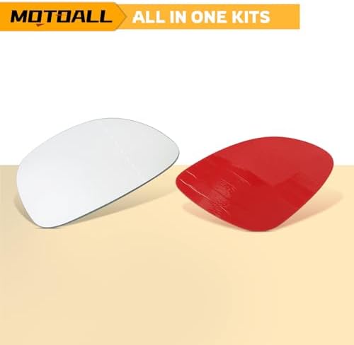 MOTOALL Mirror Glass for Volkswagen Tiguan 2009 2011 2012 2013 2014 2015 2016 2017 Replace 5N0857521A VW LH Non Heated - 5
