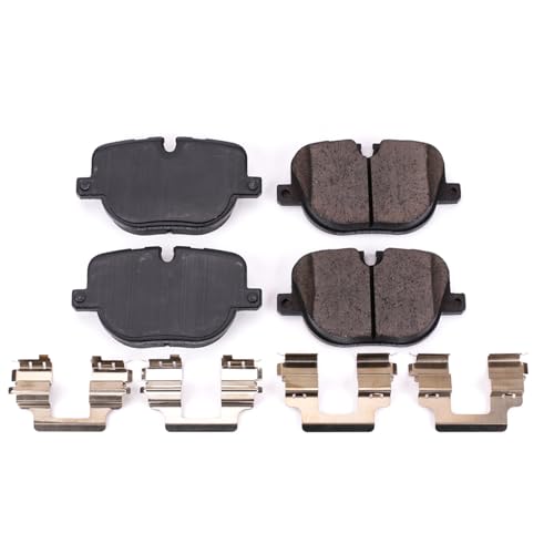 Image of PowerStop Rear Brake Pads for Land Rover Range Rover 2010-12 | Land Rover Range Rover Sport 2010-13 - Z17 Ceramic Brake Pads with Installation Hardware, 17-1427