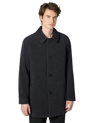Cole Haan Signature Men's Wool Plush Car Coat, charcoal, X-Large