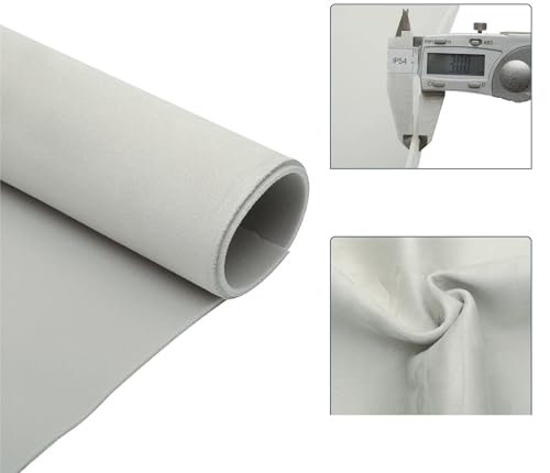 Tissu ciel de toit voiture daim marron 215x152cm doublé mousse de protection - 6