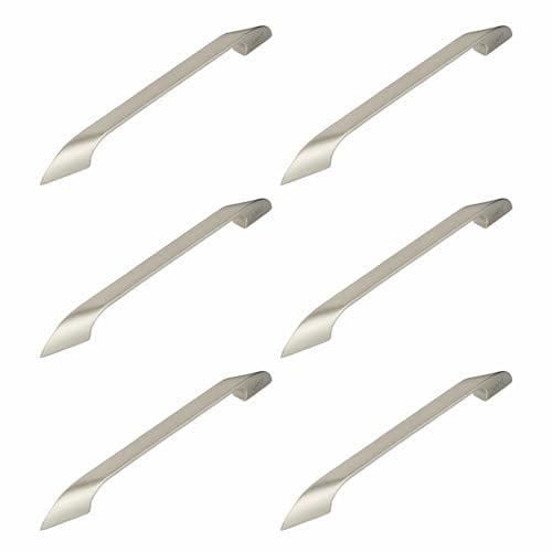 Image of LAPO 6 Piece Cabinet Drawer Handles for Kitchen, 9 Inch Wardrobe Handle, Pull Handles for Pooja Mandir, Cupboard, Almirah (224mm, Satin Matt Finish, 3 Years Warranty) Twist