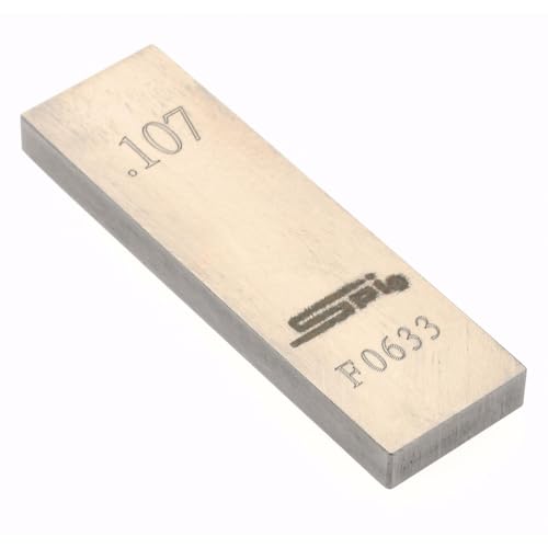 SPI Rectangle Steel Gage Block, 0.107