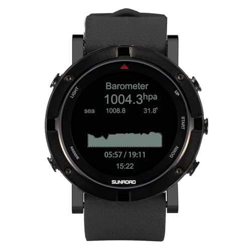 Reloj GPS para hombre, resistente al agua, 5 ATM, con barómetro de frecuencia cardíaca, altímetro, brújula, podómetro, triatlón