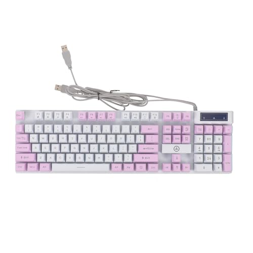 Clavier mécanique filaire jojofuny avec touches gaming RGB rétroéclairé pour bureau
