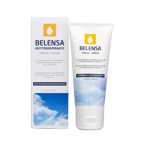 Belensa Crema 75ml - Desodorante antitranspirante de larga duración - Protección efectiva, suavidad y confort - Neutraliza olores
