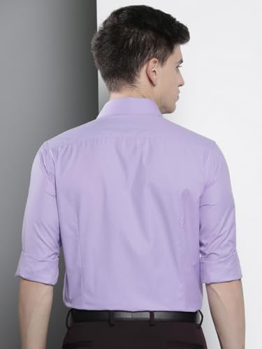Image of THE INDIAN GARAGE CO Men's Slim Fit Formal Solid Cotton Shirt