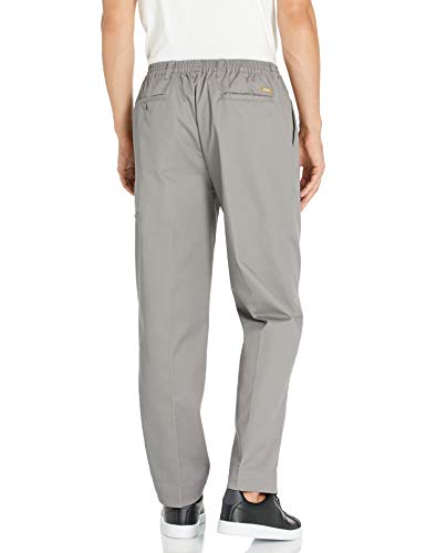 BENEFIT WEAR Mens Full Elastic Waist 5-Pocket Pants with Mock Fly (M, Grey)3