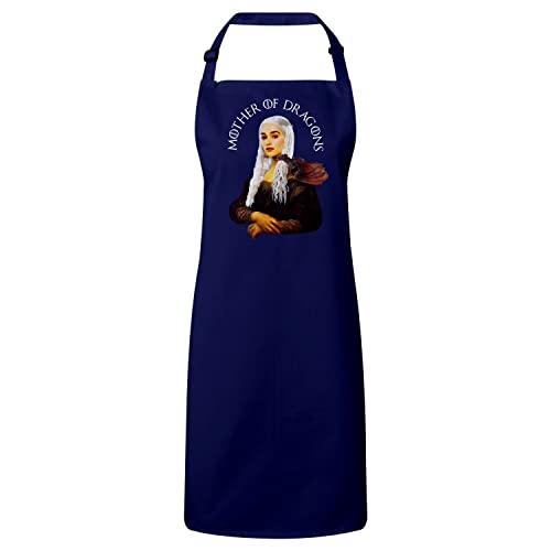 Tablier cuisine premium navy Mona Lisa Daernys en coton ajustable