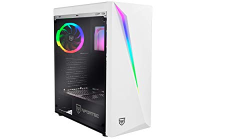 Nfortec-Lynx-Torre-Gaming-Compatible-con-Placas-ATX-Mini-ATX-e-ITX-y-Ventilador-RGB-Incluido-en-la-Parte-Trasera-color-Blanco-RGB-Cristal-Templado