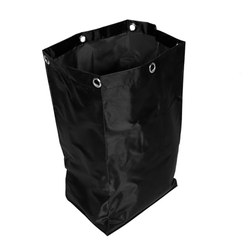 SOLUSTRE Clean Car Storage Bag Garbage Bag Folding Cart Janitorial Housekeeping Carts Bag Janitorial Caddy Bag Cleaning Cart Pouch Cleaning Cart Bags Housekeeping Cart Bag Canvas Black