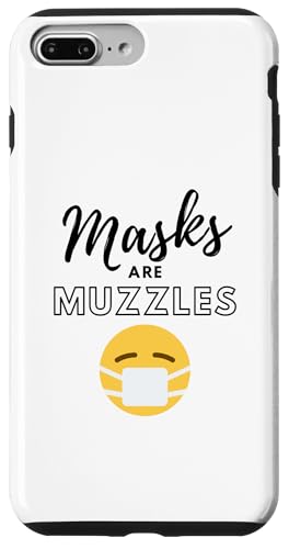Masks Are Muzzles �A���`�t�F�C�X�}�X�N ���u�A�d�}�X�N �X�}�z�P�[�X iPhone 7 Plus/8 Plus �p