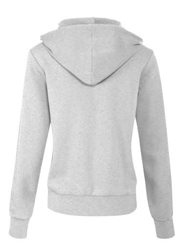 Design by Olivia Women's Fleece Zip Up Hoodie Long Sleeve Active Sweatshirt Jacket S-3X Plus Size3