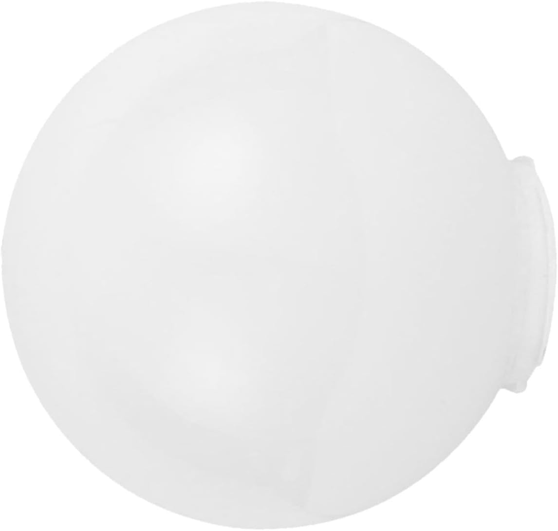 Outdoor Acrylic Globe Lampshade Milk White Lamp Cover for Wall and Pole Lights Weather-resistant Replacement for Garden Patio Porch Fixtures