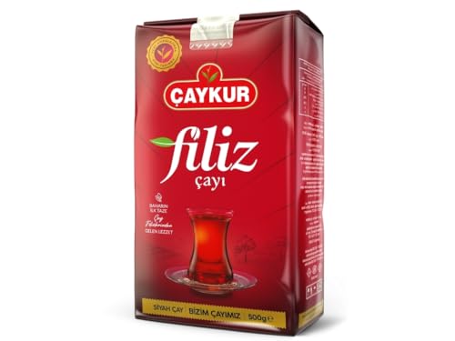 ÇAYKUR Filiz Black Tea, First Harvest Golden Tips, Loose Leaf Premium Tea, Best Flavor 500g / 17.6 Oz