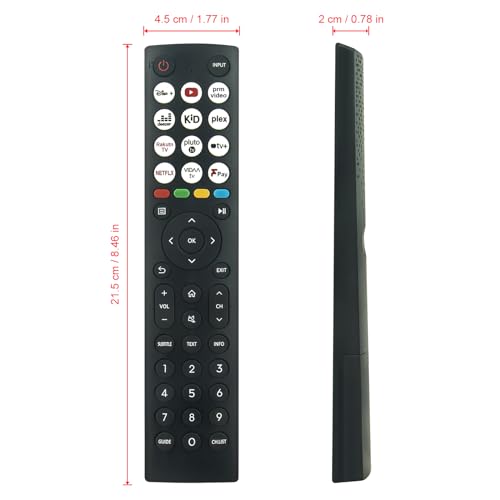 AULCMEET EN2N36H Replacement Remote Control Fit For Hisense TV Hisense U8H QLED Smart LED TV ERF6B64H ERF3B86H 32A4KTUK 32A5KQTUK 32E4KTUK 40A4KTUK 40A5KQTUK 40E4KTUK 65U7HQTUK 55U7HQTUK 55A85HTUK - Image 2