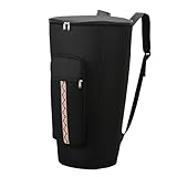 Simhoa Djembe Drum Bag Padded Backpack with Adjustable Shoulder Straps, Sturdy Musical Instrument Accessory, Waterproof & Shockproof African Drum Carry Case, Style B 9 inch