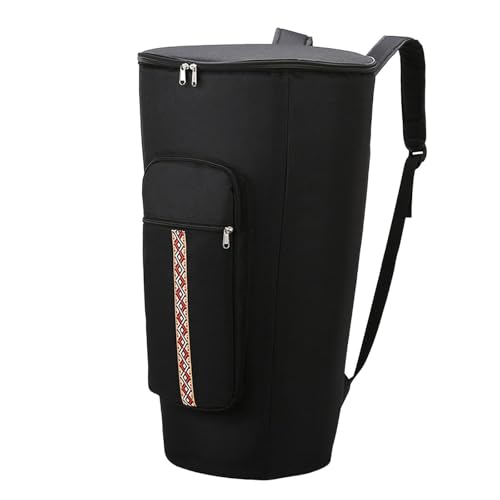 Simhoa Djembe Drum Bag Padded Backpack with Adjustable Shoulder Straps, Sturdy Musical Instrument Accessory, Waterproof & Shockproof African Drum Carry Case, Style B 9 inch