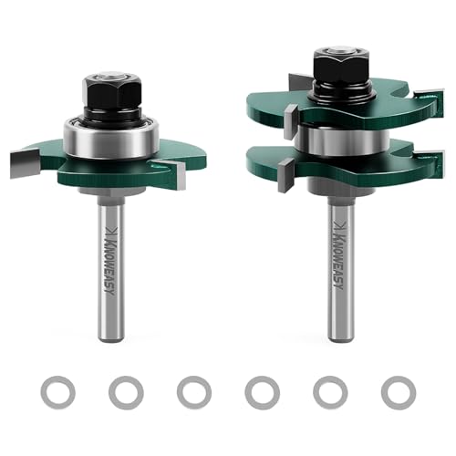 Knoweasy Tongue & Groove Router Bit Set