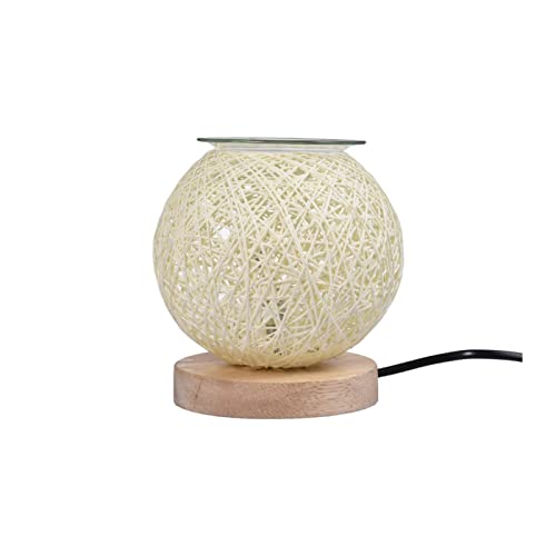 Lámpara Calentadora Velas, Quemador de incienso de fusión de cera eléctrica Lámpara aromática 3D Quemador de aceite esencial Luz Difusor de aromaterapia Calentador de cera Luz nocturna for el hogar Of